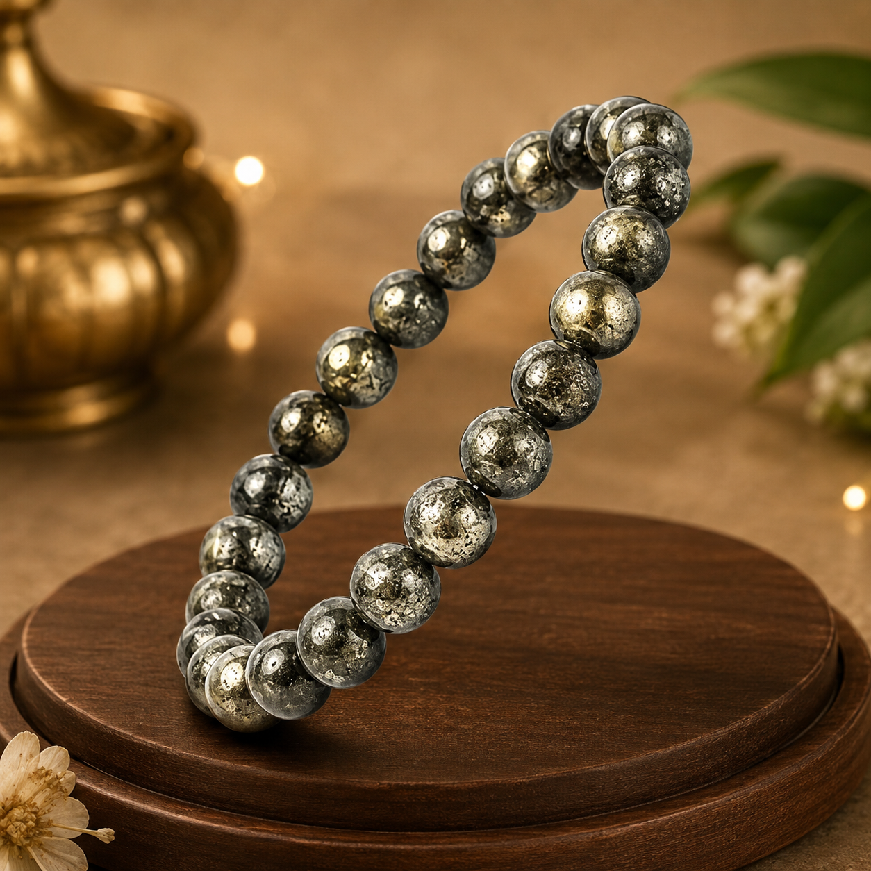 Raw Pyrite Bracelet