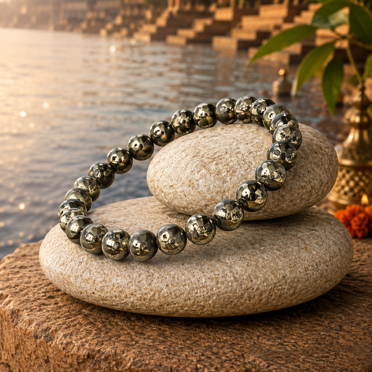 Raw Pyrite Bracelet