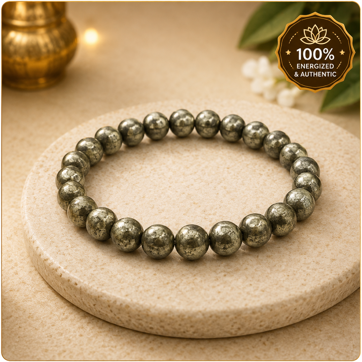 Raw Pyrite Bracelet