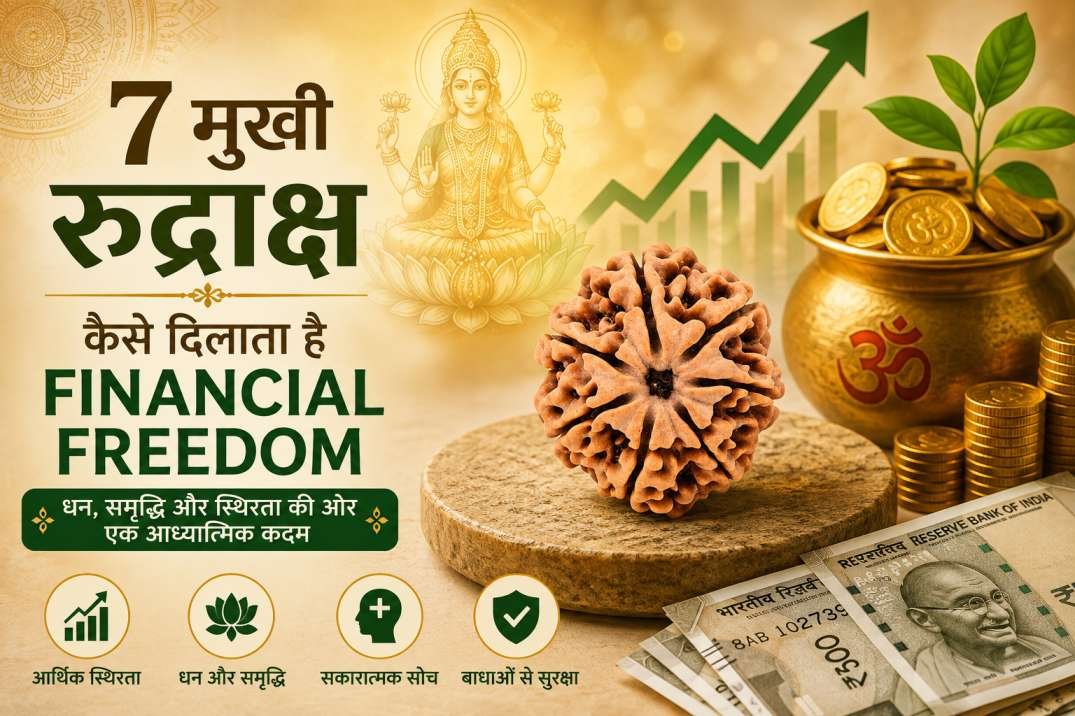 7 मुखी रुद्राक्ष किस तरह Financial Freedom की राह में मदद कर सकता है?